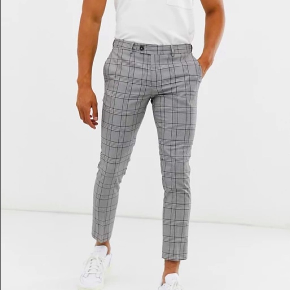 asos men’s plaid pants